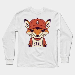 Sassy 'For Sake' Pun Top | Playful Animal Lover Statement | Witty Graphic Design | Humorous Shirt | Perfect for Gifting Long Sleeve T-Shirt